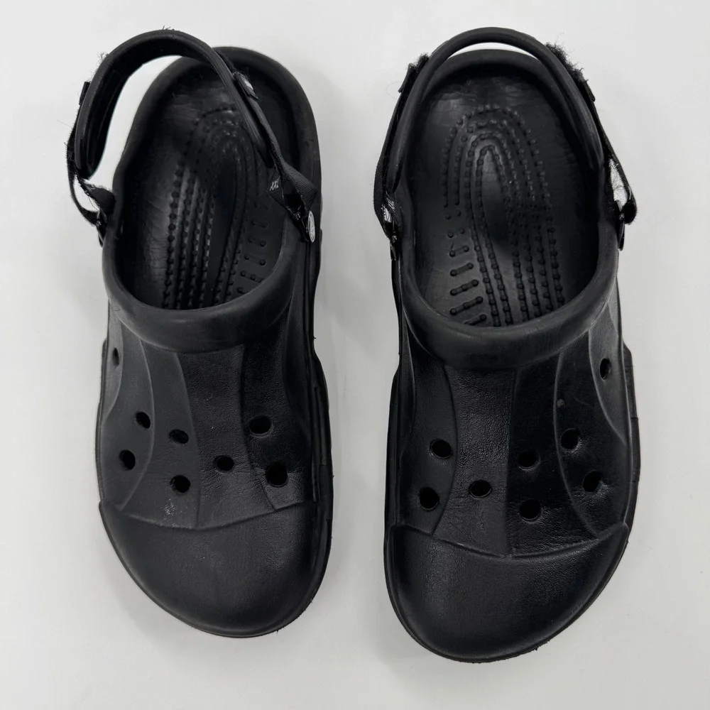 Crocs Yukon Sport‎ Clogs Mens Size 11 Black All-Terrain Rugged Adjustable Strap